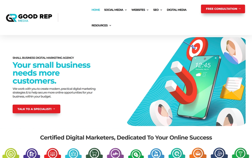 img of B2B Digital Marketing Agency - Good Rep Media